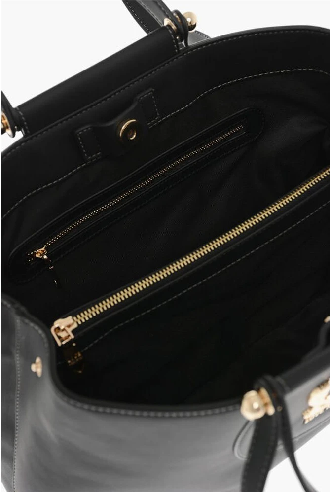 Сумка-тоут Moschino LOVE Сумка-тоут из искусственной кожи с золотым логотипом