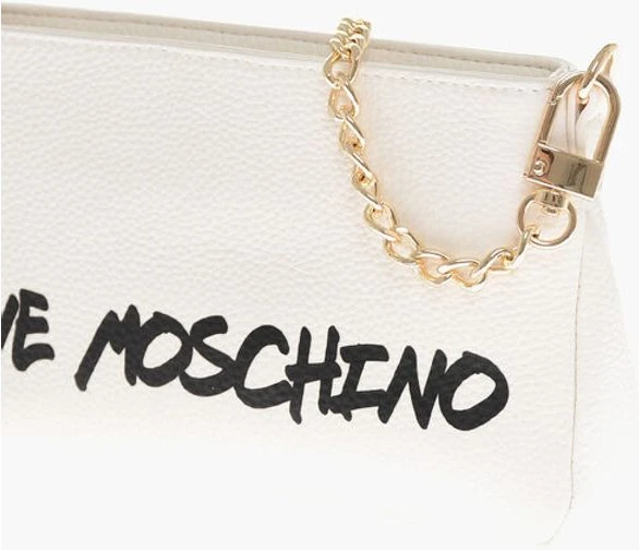 Сумка через плечо Moschino LOVE из фактурной кожи с принтом-логотипом