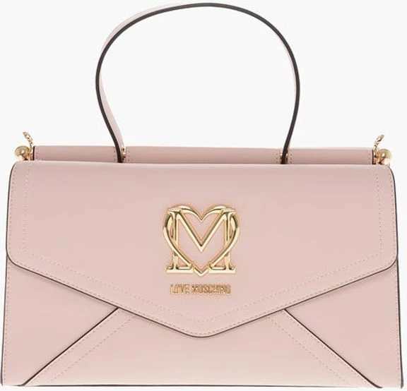 Сумка Moschino LOVE из искусственной кожи в форме конверта со съемным плечевым ремнем