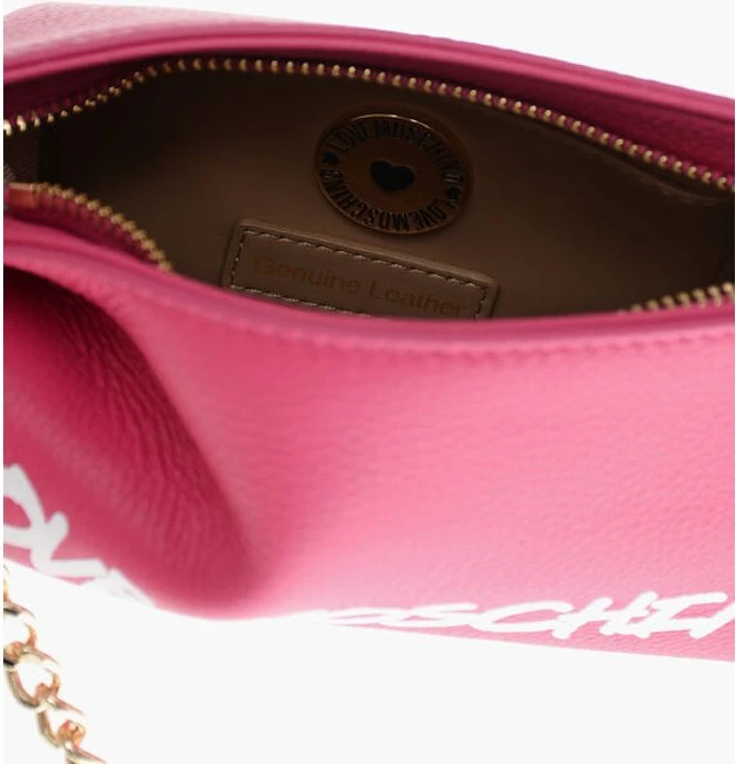 Сумка через плечо Moschino LOVE из фактурной кожи с принтом-граффити логотипа