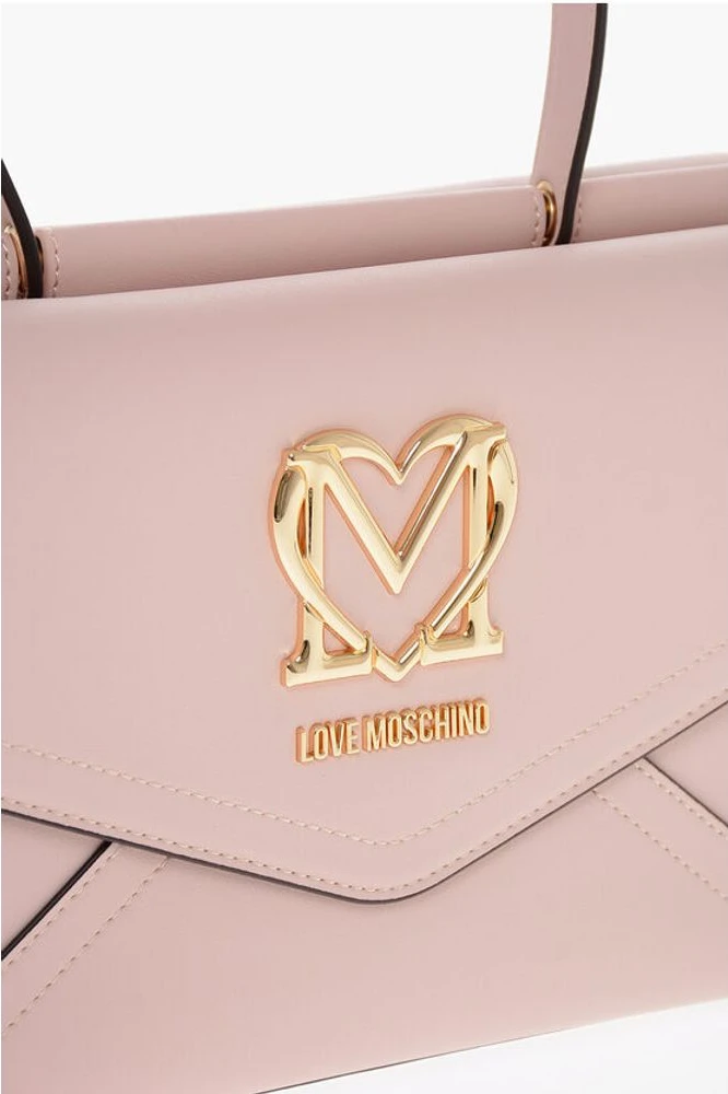 Сумка Moschino LOVE из искусственной кожи в форме конверта со съемным плечевым ремнем