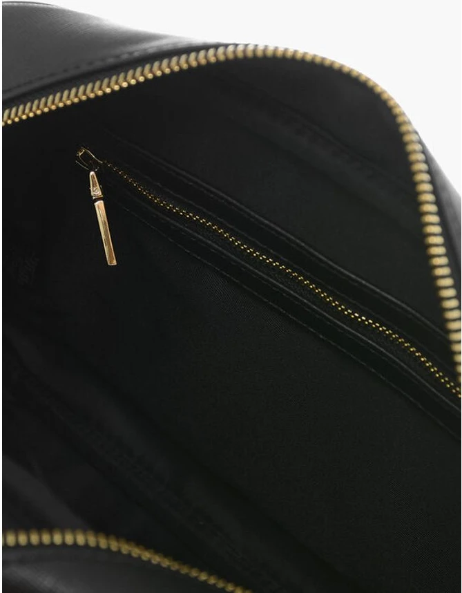 Сумка Moschino LOVE из экокожи Сафьяно с металлической фурнитурой золотистого цвета