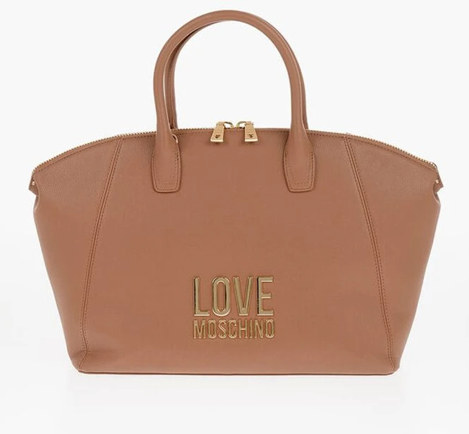 Сумка Moschino LOVE из искусственной кожи, тоут с золотым логотипом