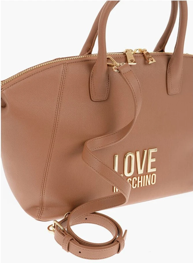 Сумка Moschino LOVE из искусственной кожи, тоут с золотым логотипом