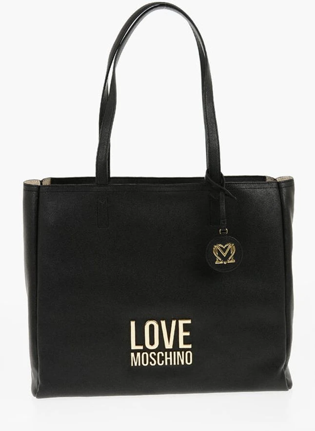 Сумка через плечо Moschino LOVE из экокожи с золотым логотипом