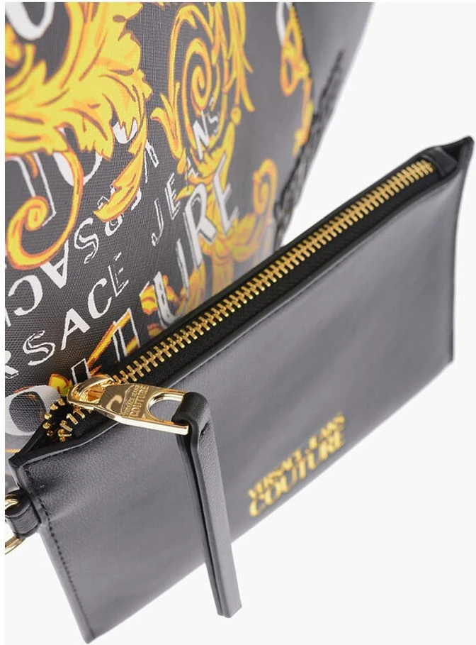 Сумка-тоут Versace JEANS COUTURE с принтом Baroque из искусственной кожи ROCK CUT