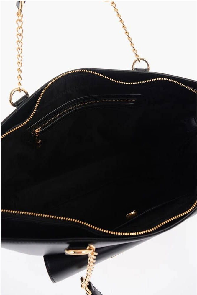 Сумка-тоут Moschino LOVE из искусственной кожи с золотистыми деталями