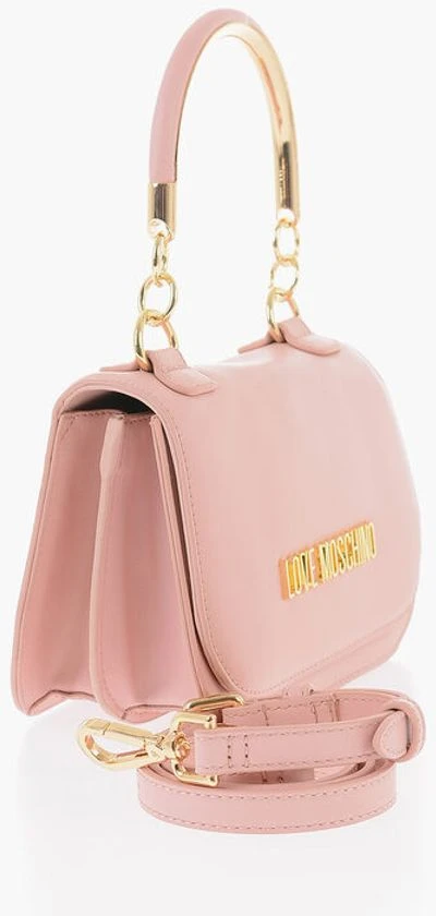 Сумка Moschino LOVE из искусственной кожи с золотистой ручкой