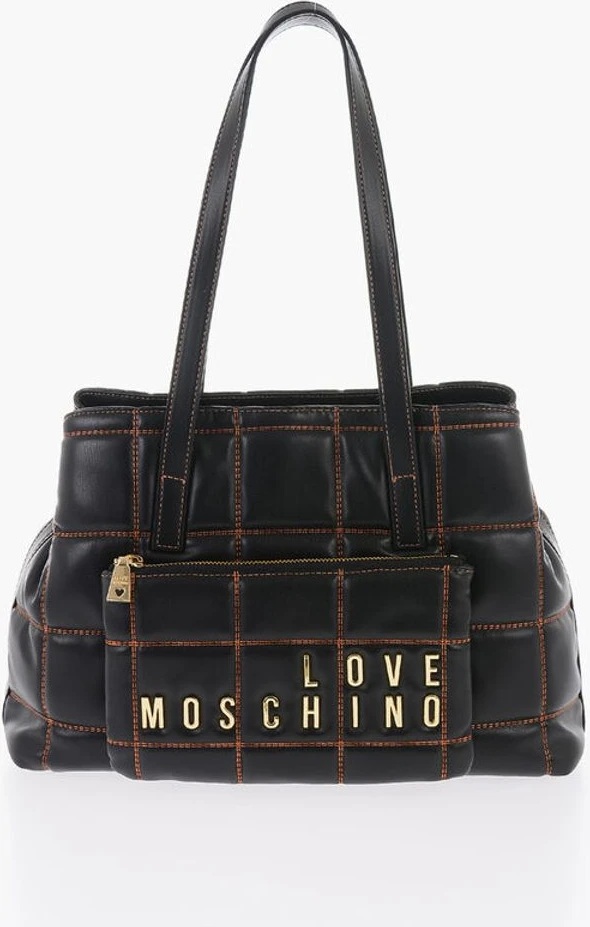 Сумка через плечо Moschino LOVE Стеганая искусственная кожа