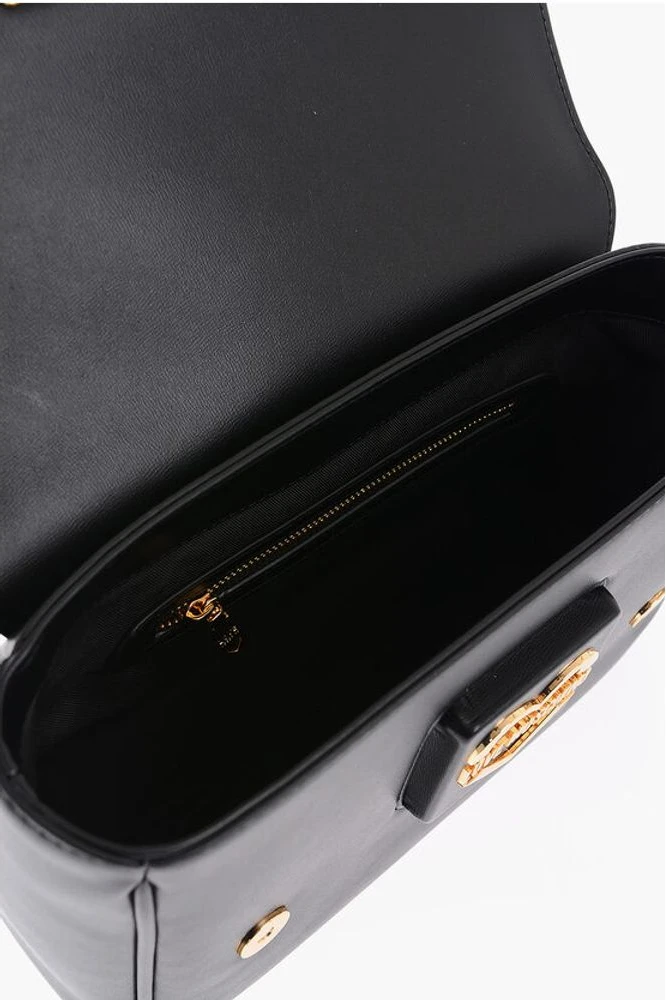 Сумка Moschino LOVE из экокожи через плечо с золотистой фурнитурой