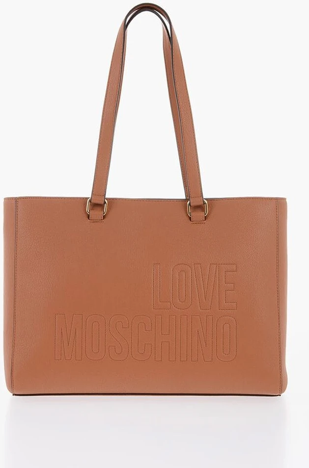 Сумка-тоут Moschino LOVE из искусственной кожи с золотистыми деталями