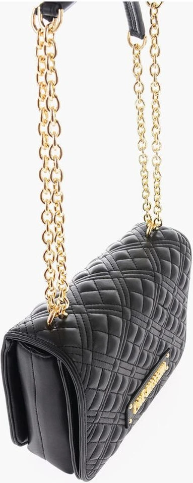 Сумка Moschino LOVE с прострочкой из искусственной кожи с цепочкой через плечо