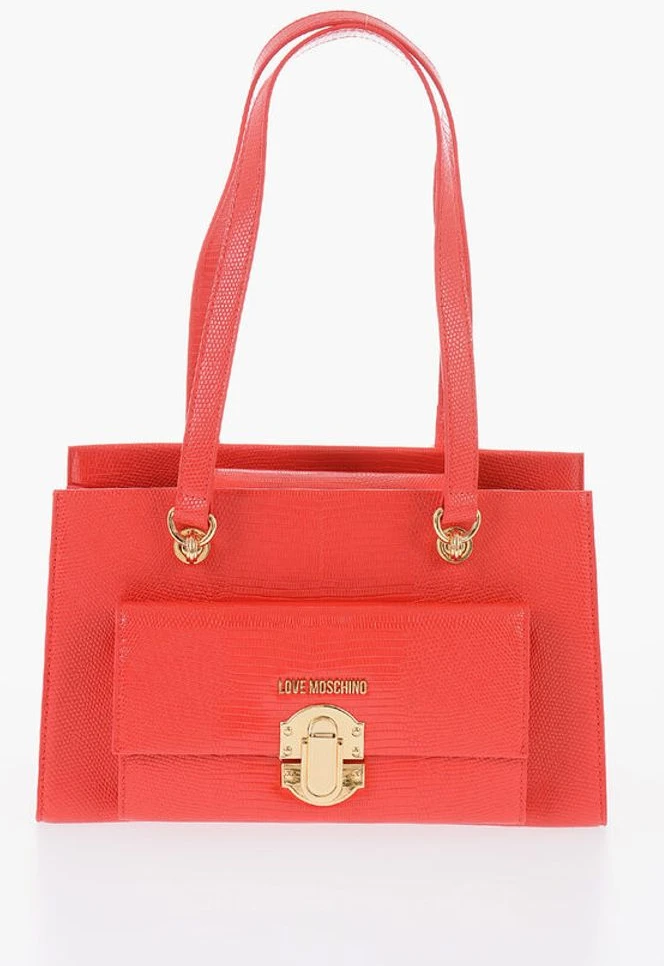 Сумка через плечо Moschino LOVE Сумка через плечо из экокожи с золотистой фурнитурой