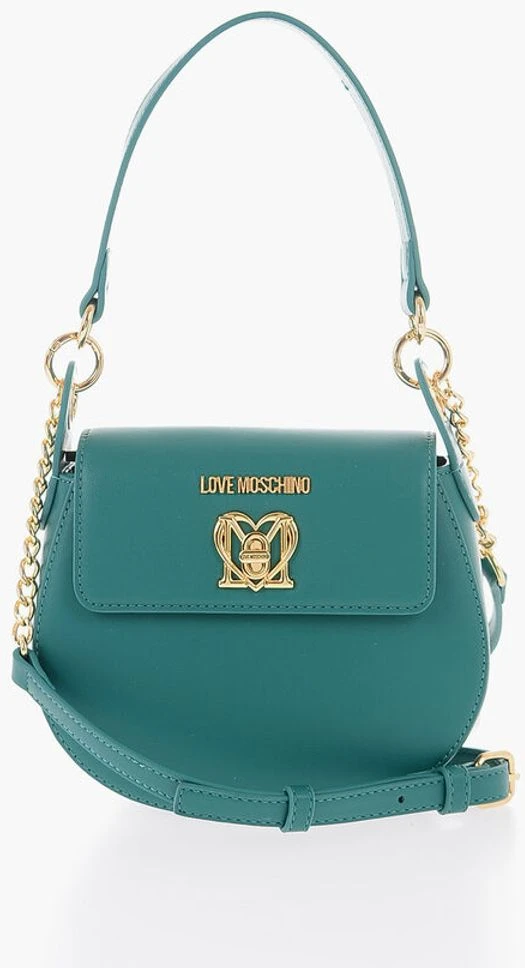 Сумка Moschino LOVE из искусственной кожи в форме седла с замком-поворотом