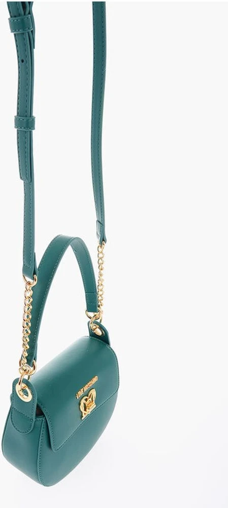 Сумка Moschino LOVE из искусственной кожи в форме седла с замком-поворотом