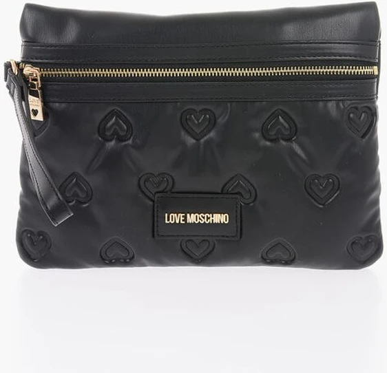 Сумка Moschino LOVE с тиснением в виде сердец из искусственной кожи