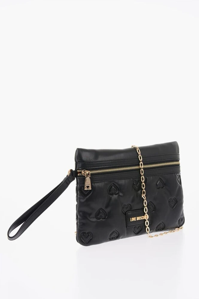 Сумка Moschino LOVE с тиснением в виде сердец из искусственной кожи
