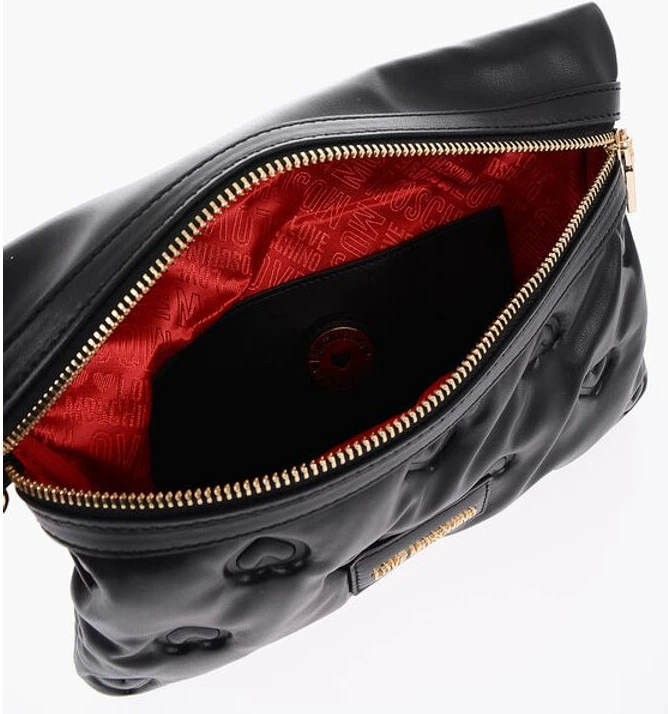 Сумка Moschino LOVE с тиснением в виде сердец из искусственной кожи