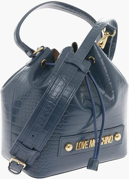 Сумка через плечо Moschino LOVE из искусственной кожи с тиснением под крокодила