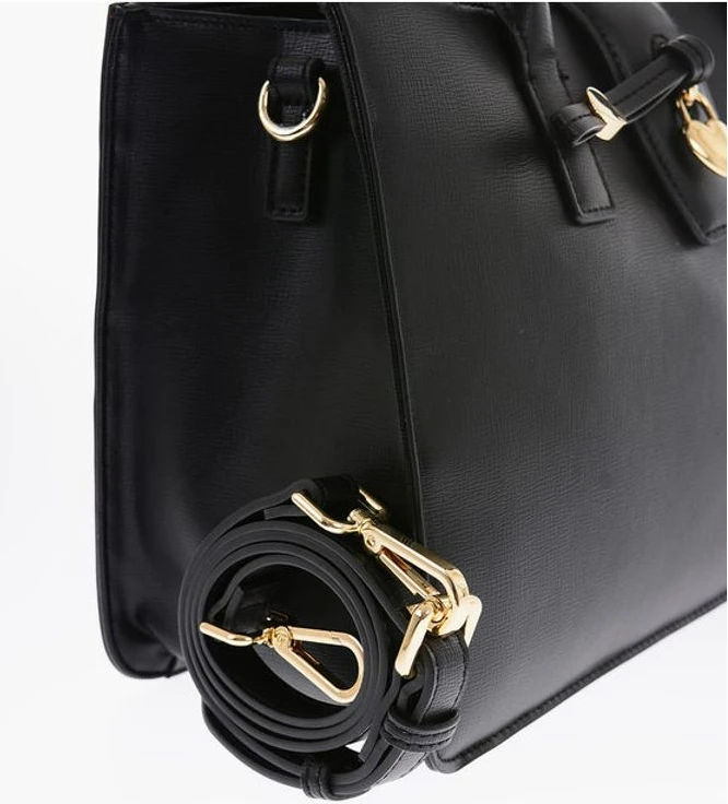 Сумка-шоппер Moschino LOVE из искусственной кожи с подвеской в виде золотого сердца