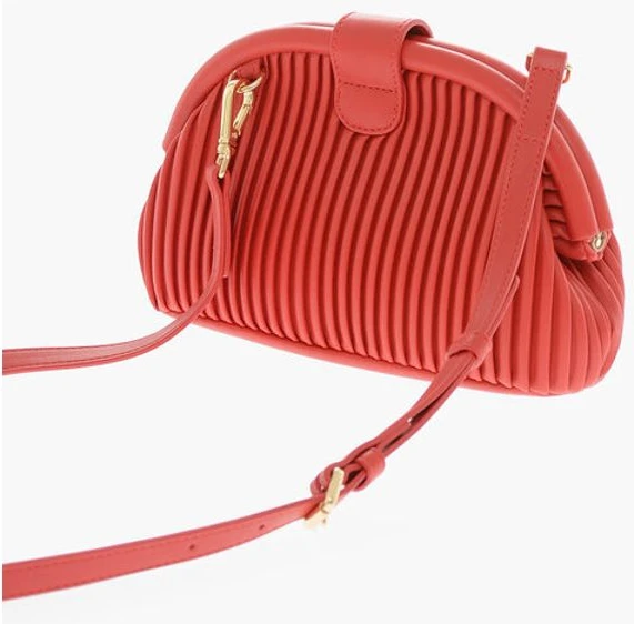 Сумка-клатч Moschino LOVE плиссированная из искусственной кожи