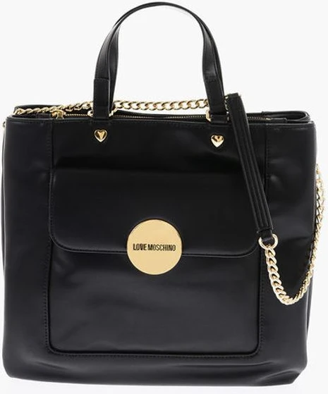 Сумка с ручками Moschino LOVE Искусственная кожа Макси Сумка с ручками и съемным н