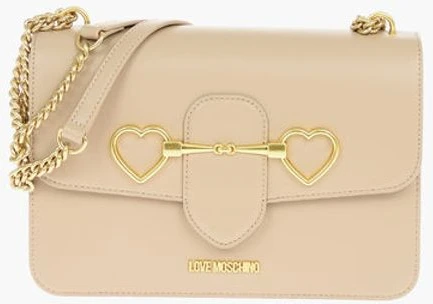 Сумка через плечо Moschino LOVE Сумка через плечо из экокожи с зажимом в виде большого сердца-ракушки