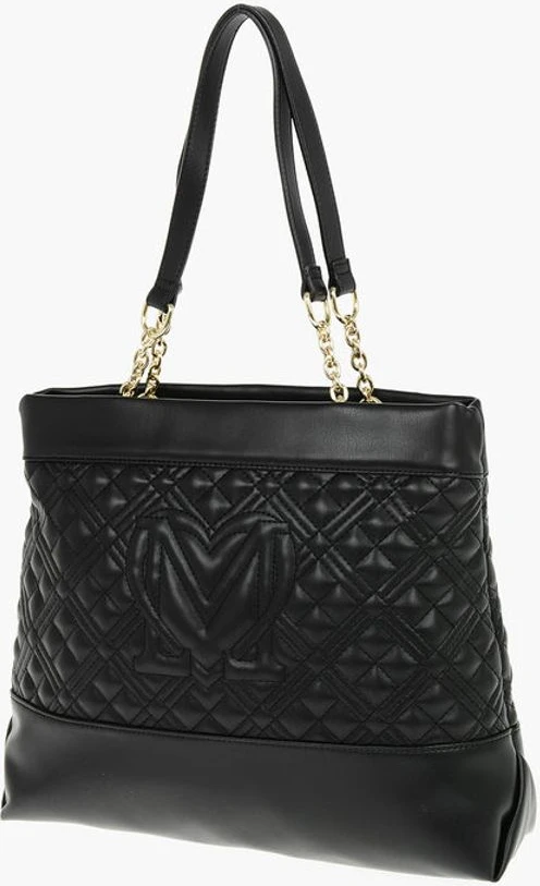 Сумка через плечо Moschino LOVE из стеганой экокожи
