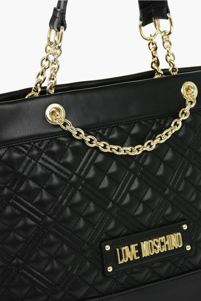 Сумка через плечо Moschino LOVE из стеганой экокожи