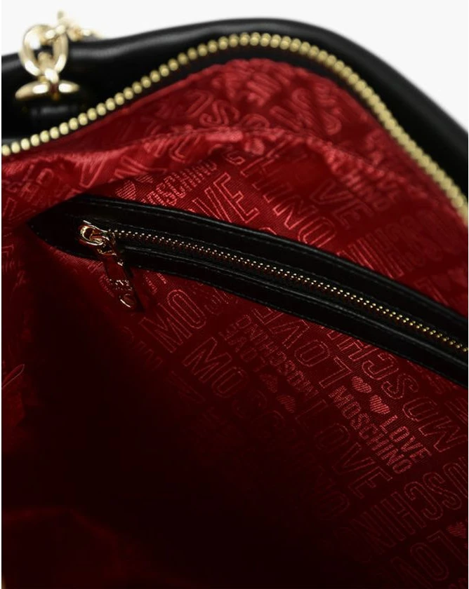 Сумка через плечо Moschino LOVE из стеганой экокожи