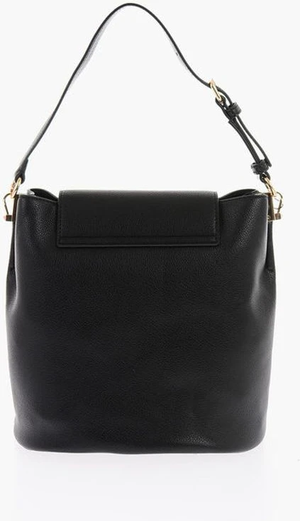 Сумка Moschino LOVE Bucket Bag из текстурированной экокожи с тисненым логотипом