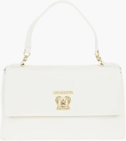 Сумка Moschino LOVE из искусственной кожи с монограммой спереди и поворотным замком