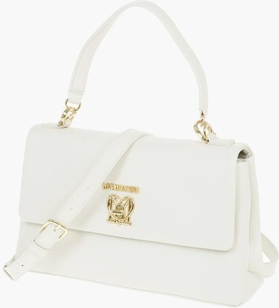 Сумка Moschino LOVE из искусственной кожи с монограммой спереди и поворотным замком