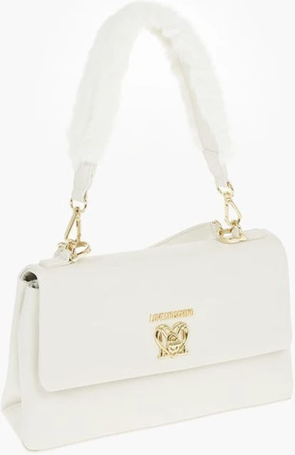 Сумка Moschino LOVE из искусственной кожи с монограммой спереди и поворотным замком