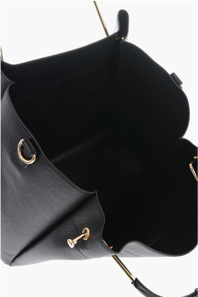 Сумка Moschino LOVE Тоут из искусственной кожи с золотистым логотипом