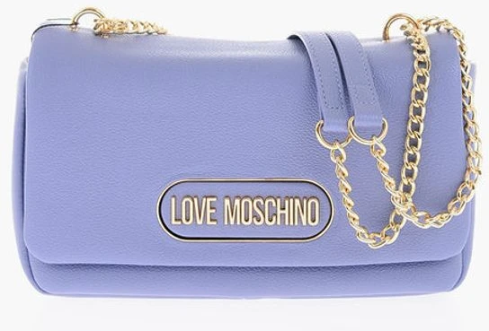 Сумка через плечо Moschino LOVE Сумка через плечо из текстурированной экокожи с золотистым логотипом
