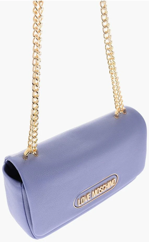 Сумка через плечо Moschino LOVE Сумка через плечо из текстурированной экокожи с золотистым логотипом