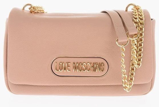 Сумка через плечо Moschino LOVE с тиснением из экокожи с золотистым логотипом