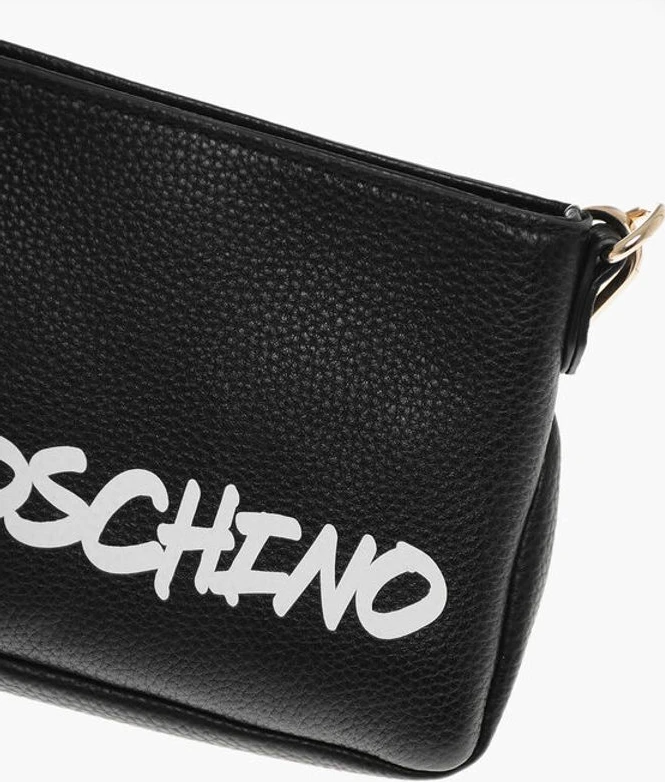 Сумка через плечо Moschino LOVE из текстурированной кожи с принтом в стиле граффити