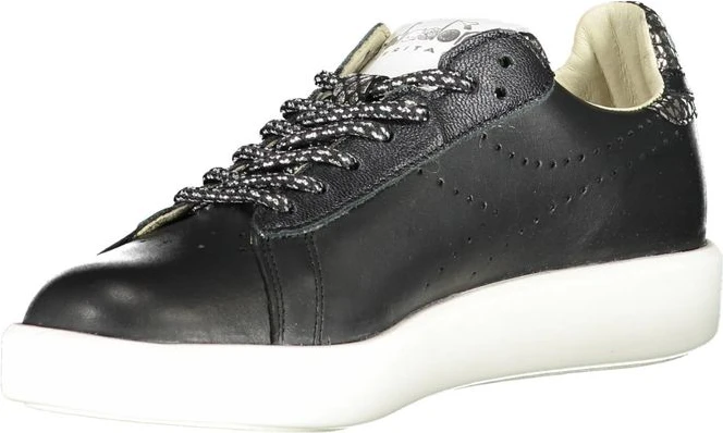 Кроссовки Diadora Черная Кожа Женские Кроссовки