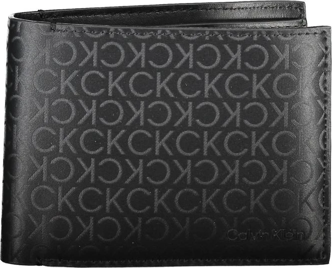 Кошелек Calvin Klein Черный Полиэстер Мужской Кошелек