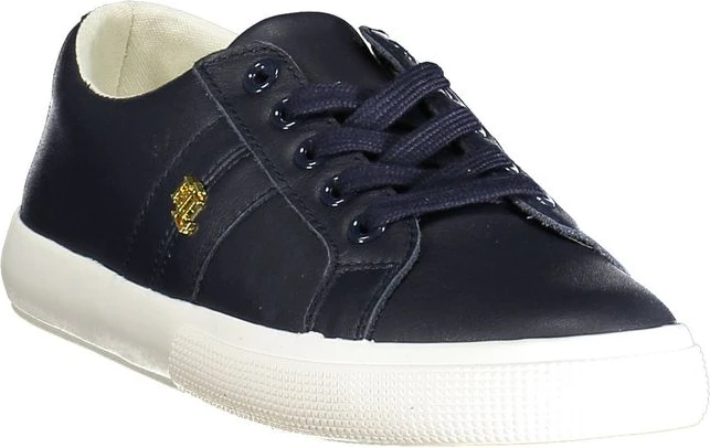 Синие женские кроссовки Ralph Lauren из кожи
