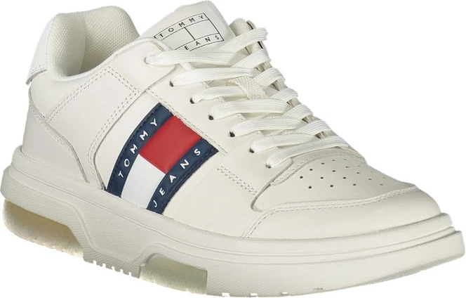 Белые кожаные женские кроссовки Tommy Hilfiger