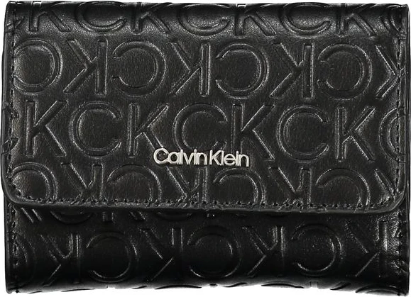Кошелек Calvin Klein Sleek Black с двумя отделениями