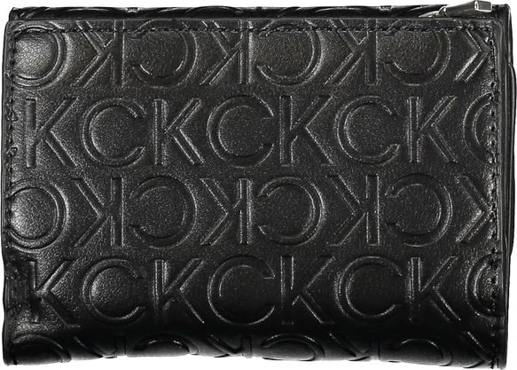 Кошелек Calvin Klein Sleek Black с двумя отделениями