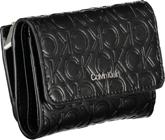 Кошелек Calvin Klein Sleek Black с двумя отделениями
