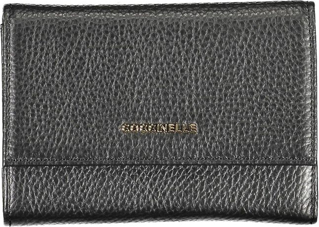 Кошелек Coccinelle Черная Кожа Женский Кошелек