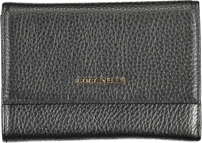 Кошелек Coccinelle Черная Кожа Женский Кошелек