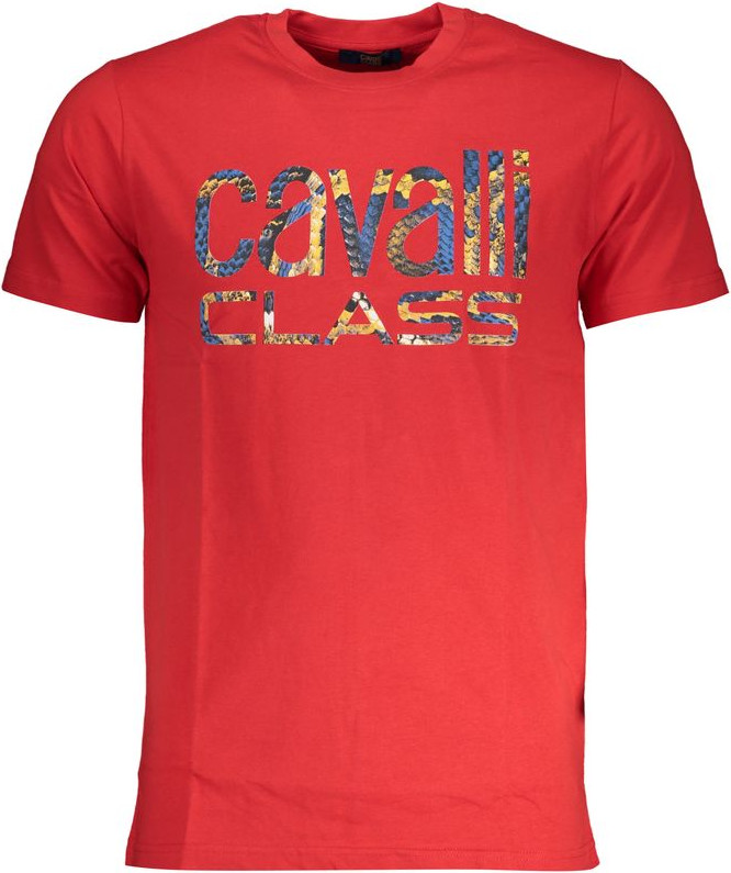 Red Cotton T-Shirt Cavalli Class