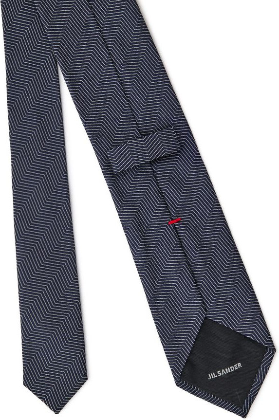 Галстук Jil Sander Blue Silk Ty